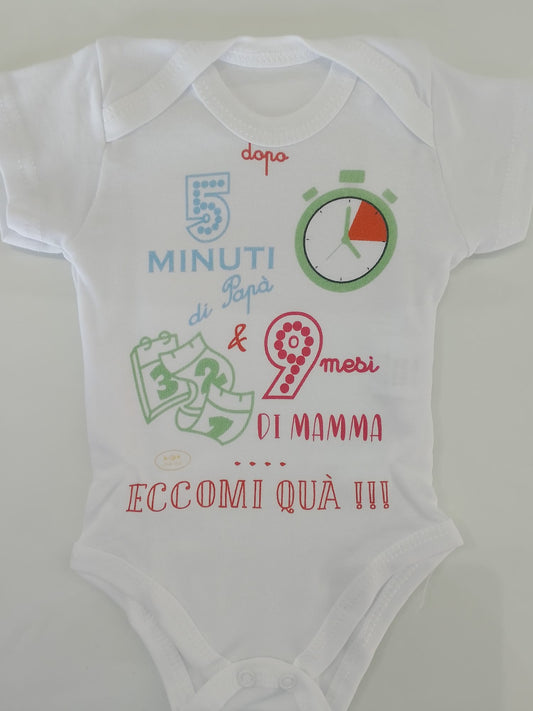 BODY PERSONALIZZATO NEONATO