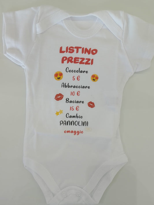 BODY PERSONALIZZATO NEONATO